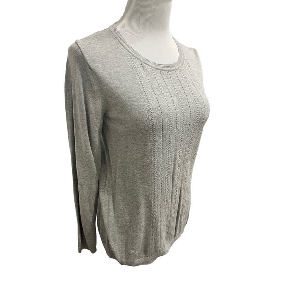 Banana Republic Factory Gray Crewneck Light Sweater SIZE Medium - Picture 1 of 6